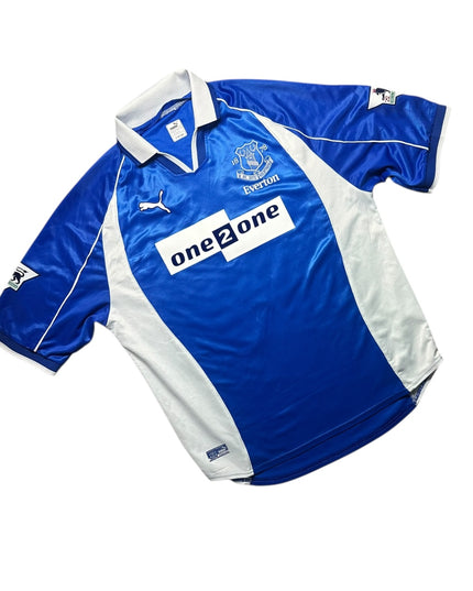 Everton Football Shirt 2001/2002 Home Gravesen 16 (XL)