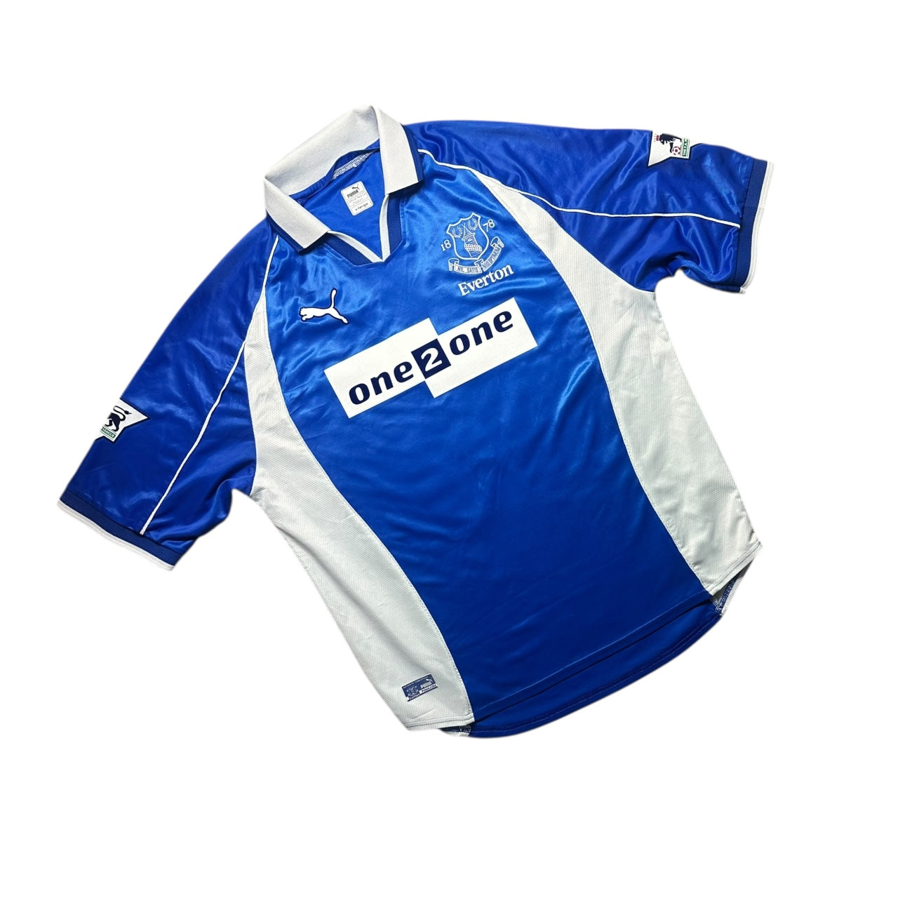 Everton Football Shirt 2001/2002 Home Gravesen 16 (XL)