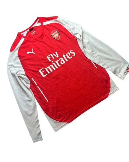 Arsenal Football Shirt Home 2014/2015 Ozil 11 L/S (L)