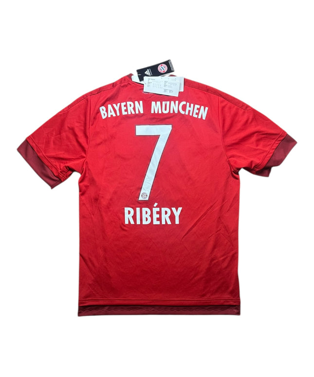 Bayern Munich Football Shirt Home 2015/2016 Ribery 7 BNWT (M)
