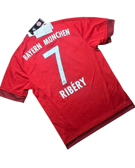 Bayern Munich Football Shirt Home 2015/2016 Ribery 7 BNWT (M)