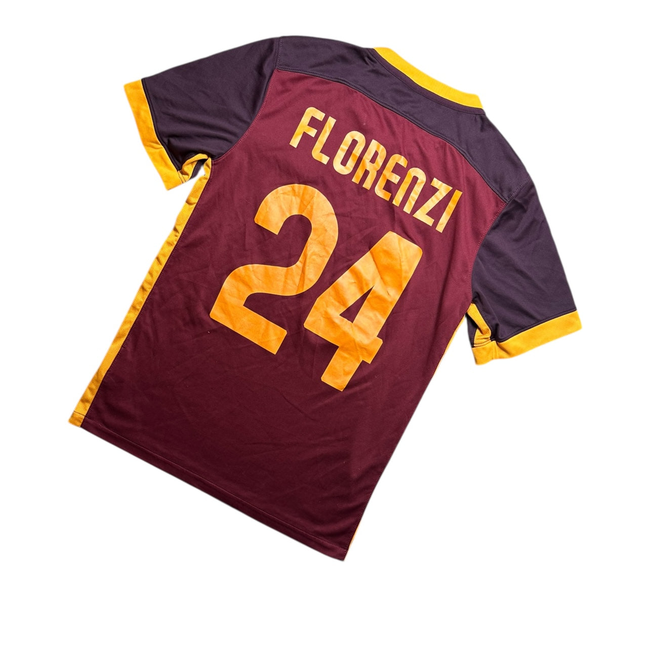 Roma Football Shirt 2015/2016 Home Florenzi 24 (S)