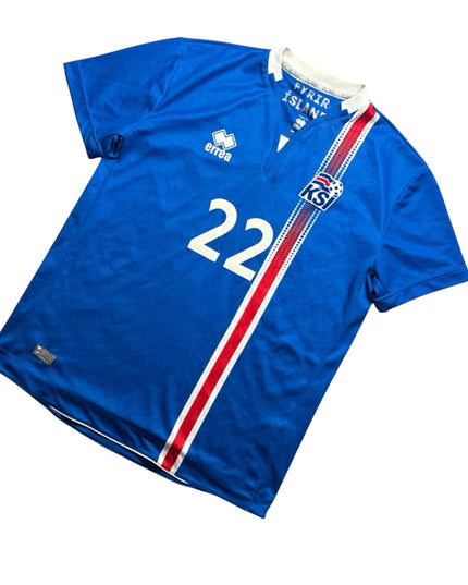 Iceland Football Shirt Hone 2016/2018 Gudjohnsen 22 (M)
