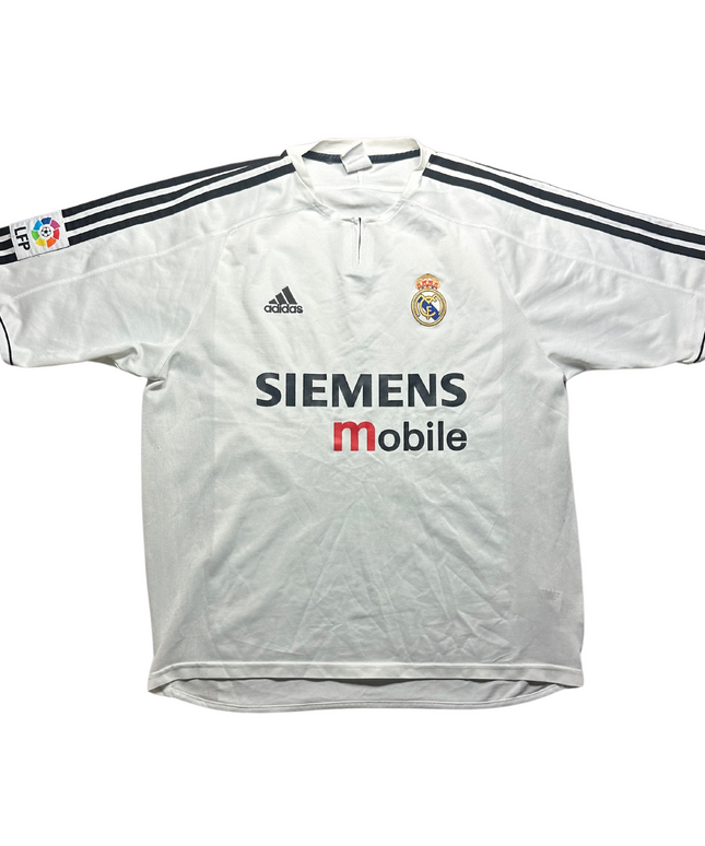 Real Madrid 2003/2004 Home Football Shirt Zidane 5 (L)