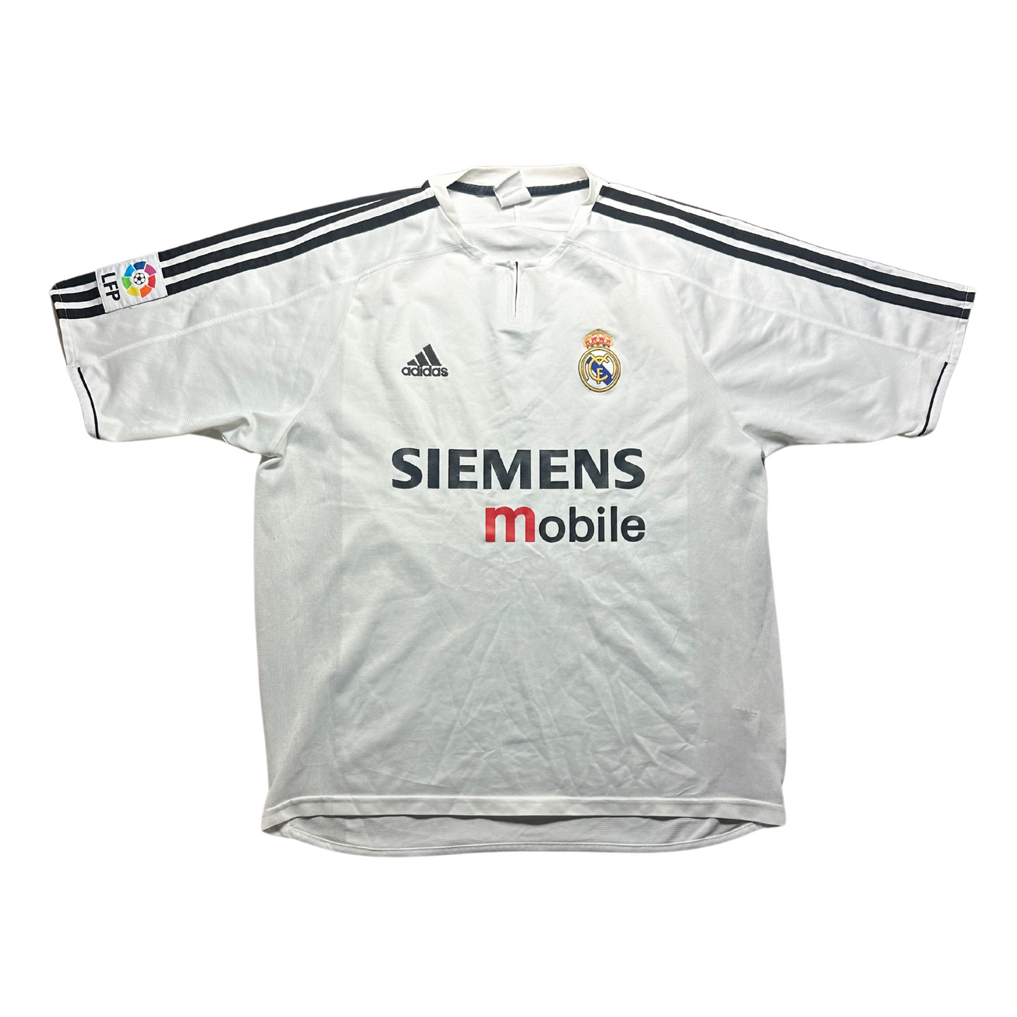 Real Madrid 2003/2004 Home Football Shirt Zidane 5 (L)