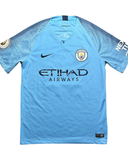Manchester City Football Shirt 2018/2019 Home Kun Aguero 10 (M)