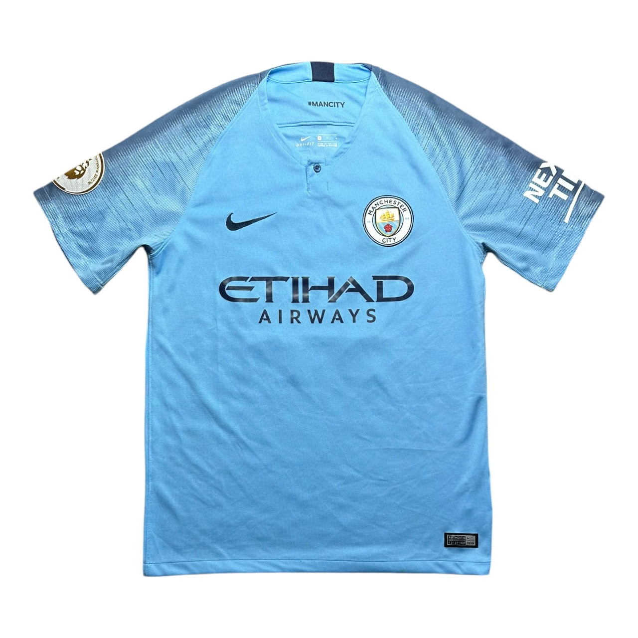 Manchester City Football Shirt 2018/2019 Home Kun Aguero 10 (M)