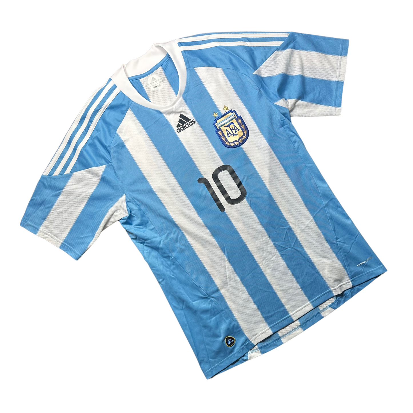 Argentina 2010/2011 Home Football Shirt Messi (10)