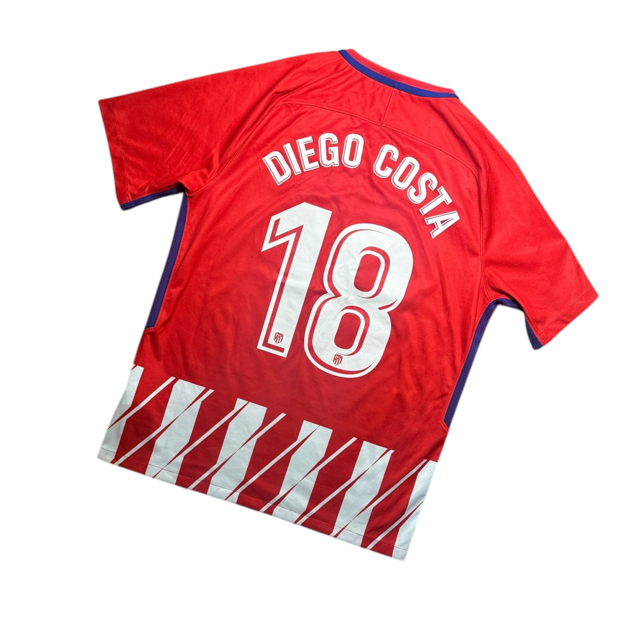 Atletico Madrid Football Shirt 2017/2018 Home Diego Costa 18 (L)