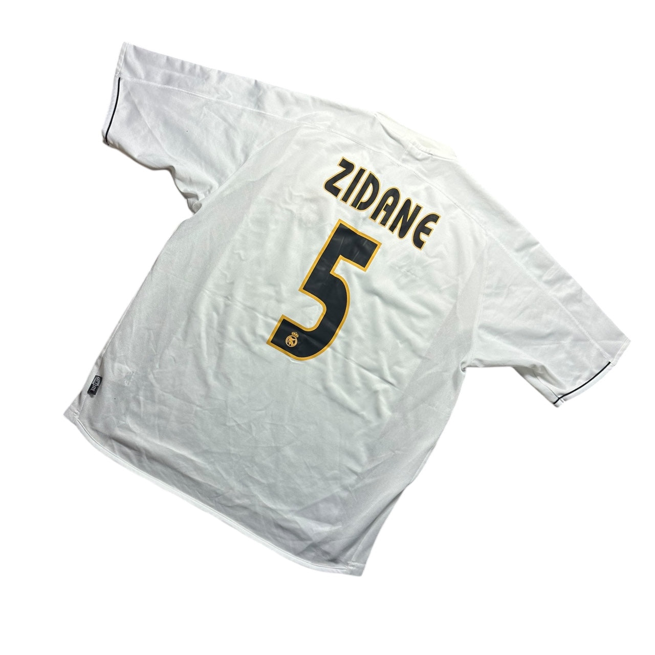 Real Madrid 2003/2004 Home Football Shirt Zidane 5 (L)