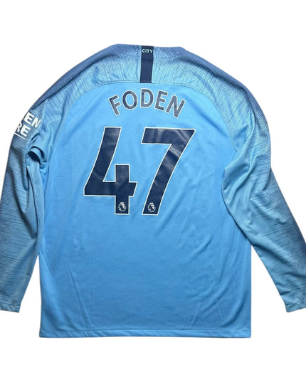 Manchester City Football Shirt 2018/2019 Home Foden 47 (XL)