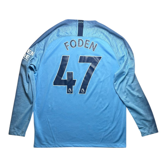 Manchester City Football Shirt 2018/2019 Home Foden 47 (XL)