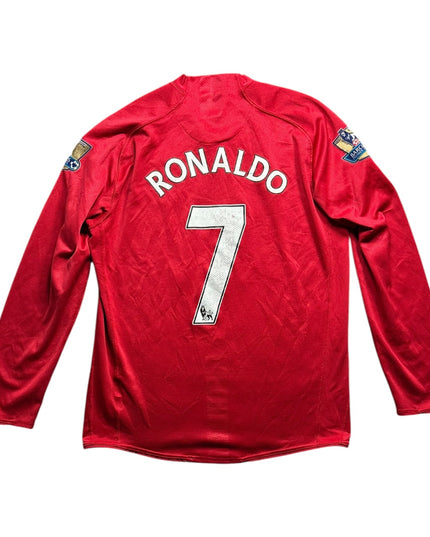 Manchester United Football Shirt Home 2007/2008 Ronaldo 7 (M)