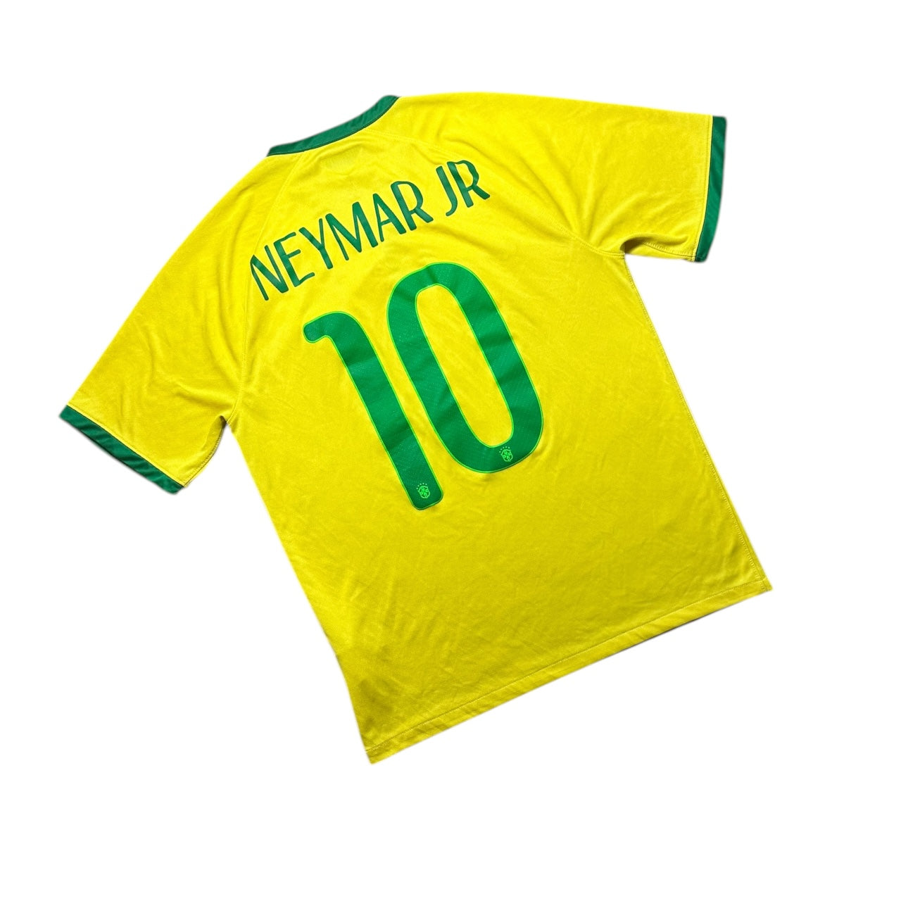 Brazil Football Shirt 2014/2015 Home Neymar JR 10 (M)