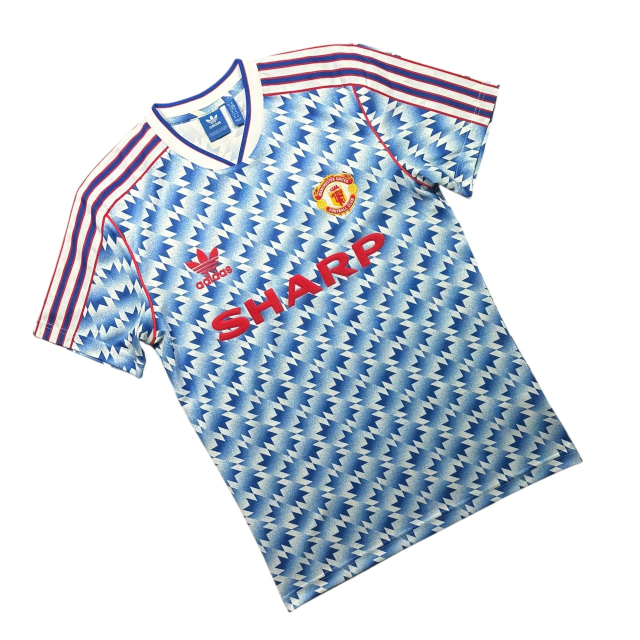 Manchester United Football Shirt Adidas Originals 1990/1992 Official Re-Release (M)