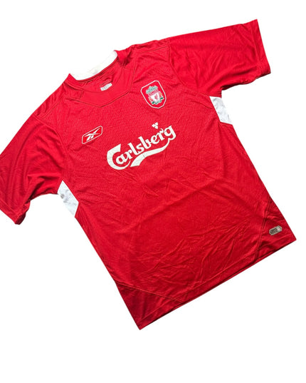 Liverpool Football Shirt Home 2004/2005 Gerrard 17 (L)