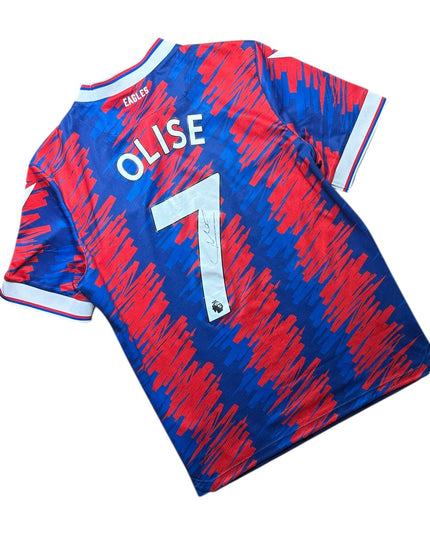Crystal Palace Football Shirt Home 2022/2023 Olise 10 Signed (M)