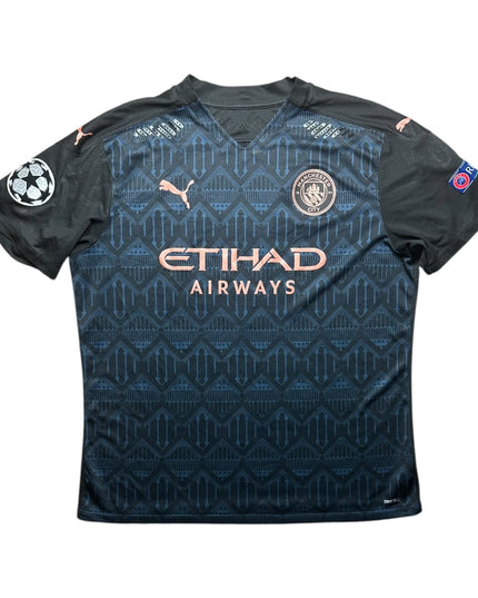 Manchester City Football Shirt Away 2020/2021 UCL Player Issue (XL)