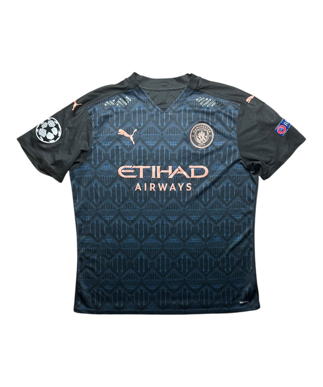 Manchester City Football Shirt Away 2020/2021 UCL Player Issue (XL)
