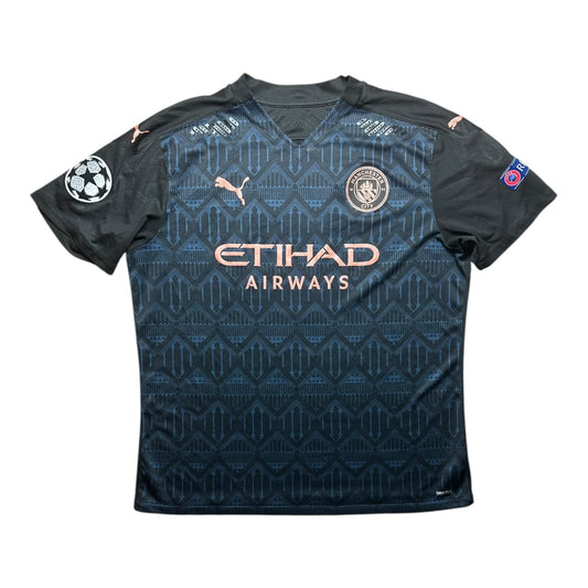 Manchester City Football Shirt Away 2020/2021 UCL Player Issue (XL)