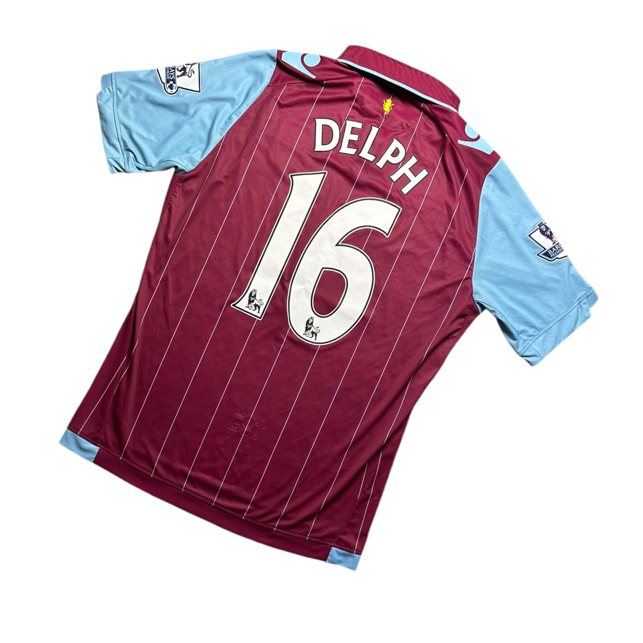 Aston Villa Football Shirt 2014/2015 Delph 16 (M)