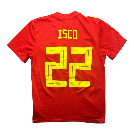 Spain Football Shirt Home 2017/2019 Isco 22 (S)