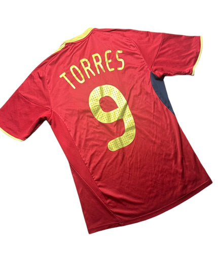 Spain Football Shirt 2009 Confederations Cup Home Torres 9 (S)
