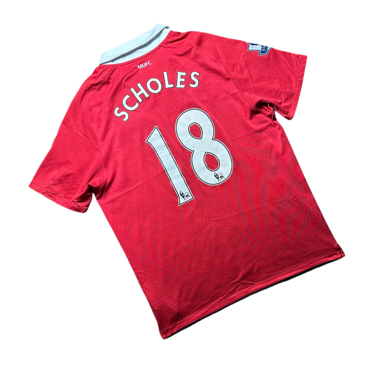 Manchester United Football Shirt 2010/2011 Home Scholes 18 (L)