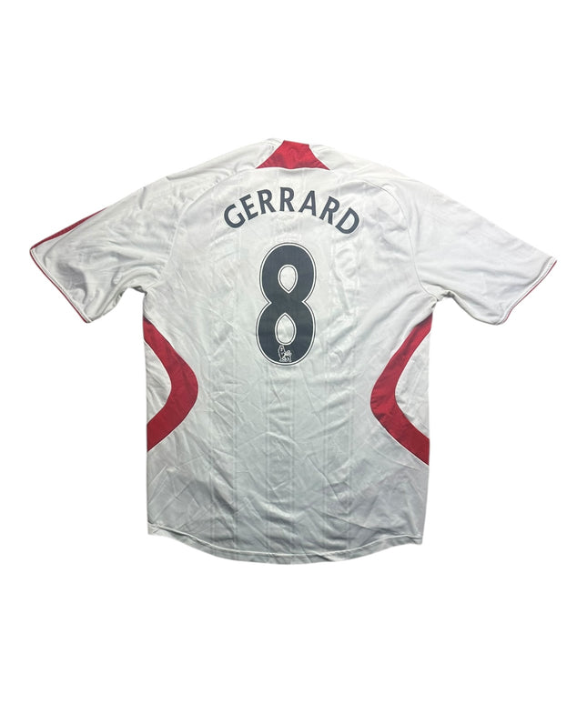 Liverpool Football Shirt Away 2007/2008 Gerrard 8 (L)