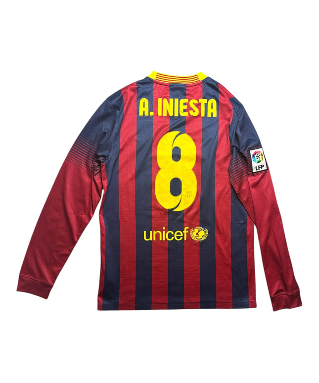 Barcelona Football Shirt Home 2013/2014 A.Iniesta 8 (S)