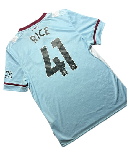 West Ham Football Shirt 2021/2022 Away Rice 41 (XL)