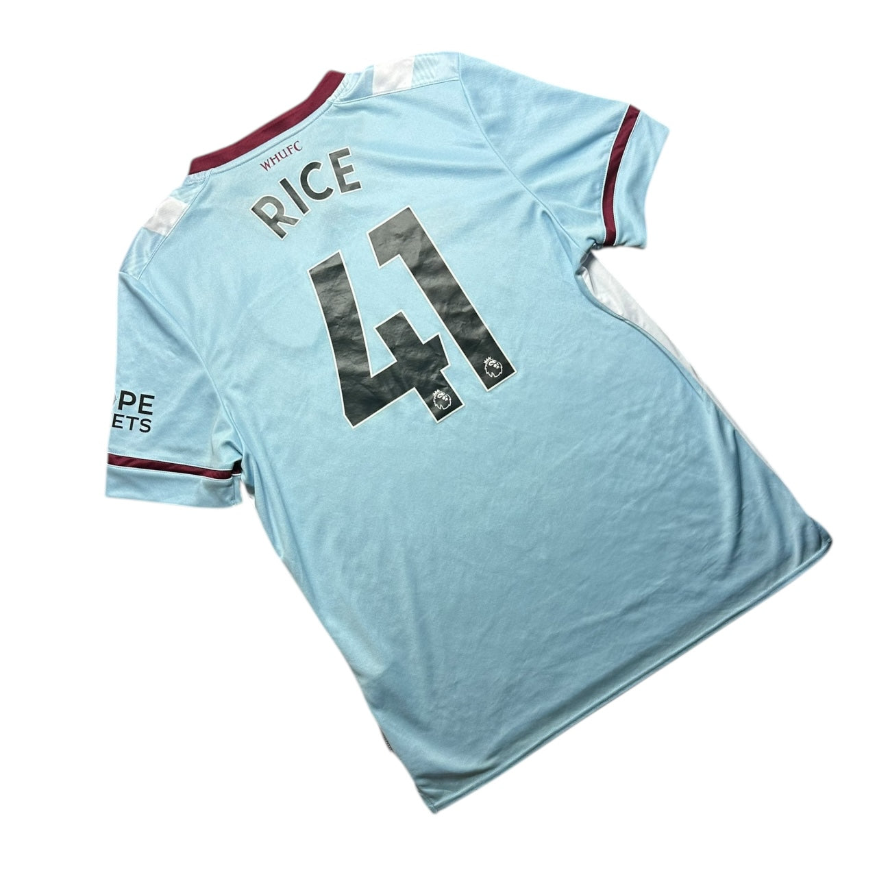 West Ham Football Shirt 2021/2022 Away Rice 41 (XL)
