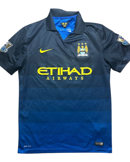 Manchester City Football Shirt Away 2014/2015 Kun Aguero 16 (M)