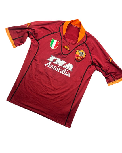 Roma Football Shirt Home 2001/2002 Batistuta 20 (XL)