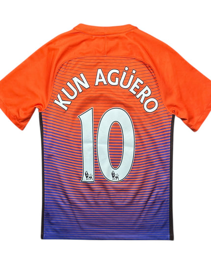 Manchester City Football Shirt Third 2016/2017 Kun Aguero 10 (S)