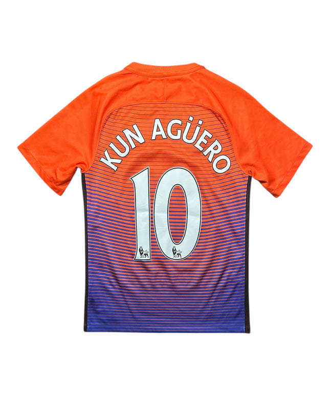 Manchester City Football Shirt Third 2016/2017 Kun Aguero 10 (S)