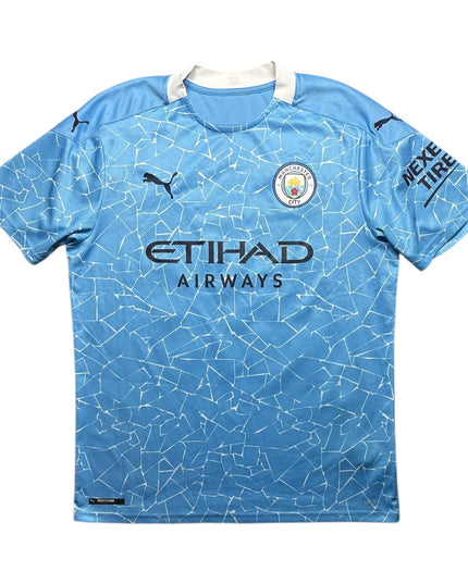Manchester City Football Shirt Home 2020/2021 Kun Aguero 10 (L)