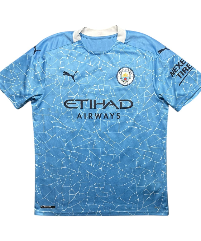 Manchester City Football Shirt Home 2020/2021 Kun Aguero 10 (L)