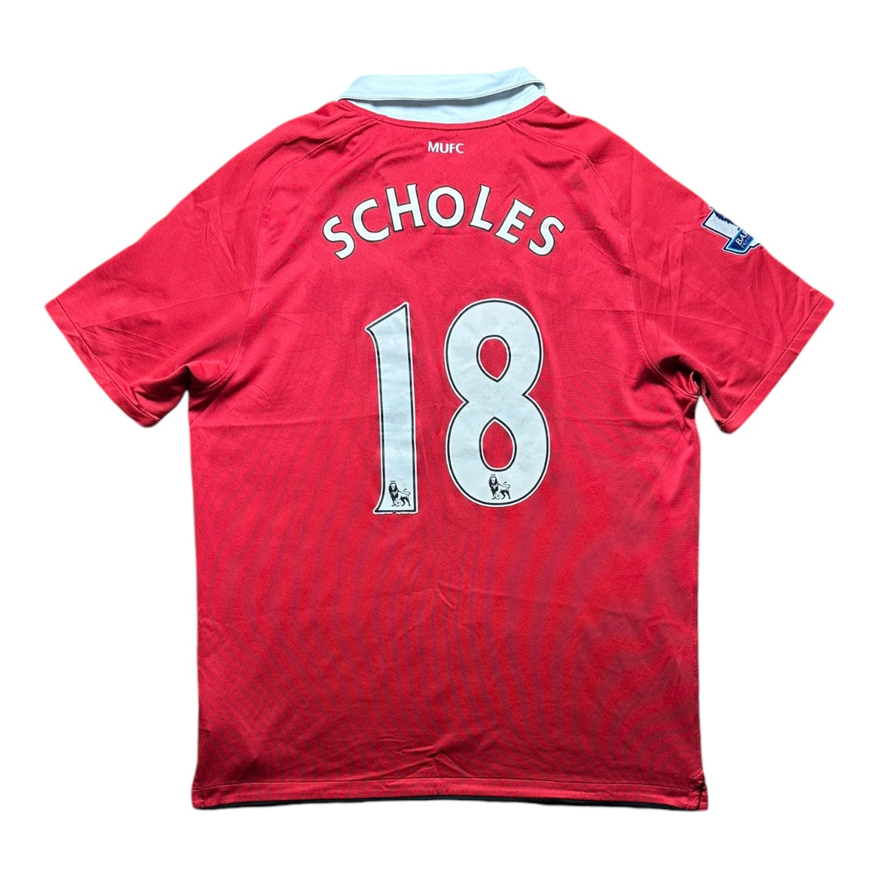 Manchester United Football Shirt 2010/2011 Home Scholes 18 (L)