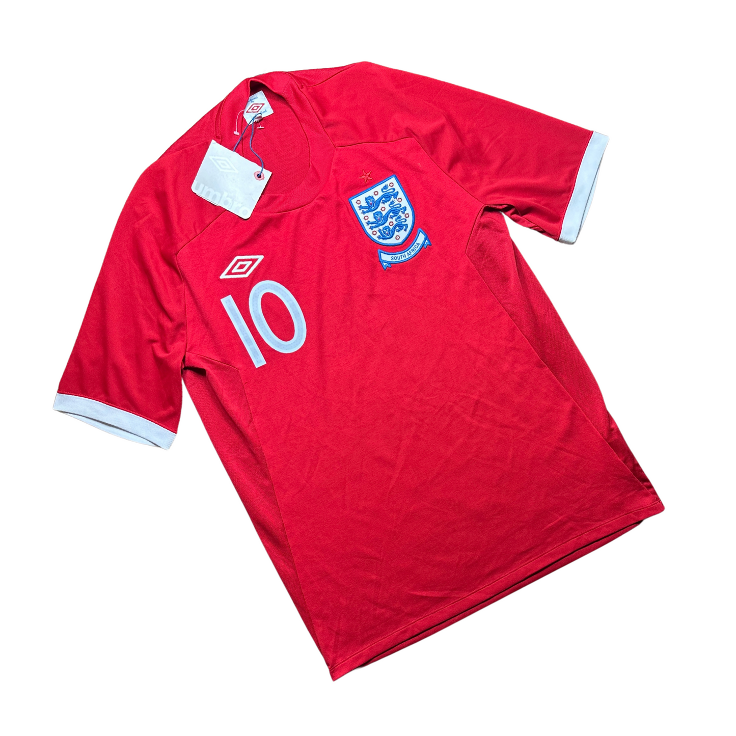 England 2010/2011 Home Football Shirt Rooney (10)