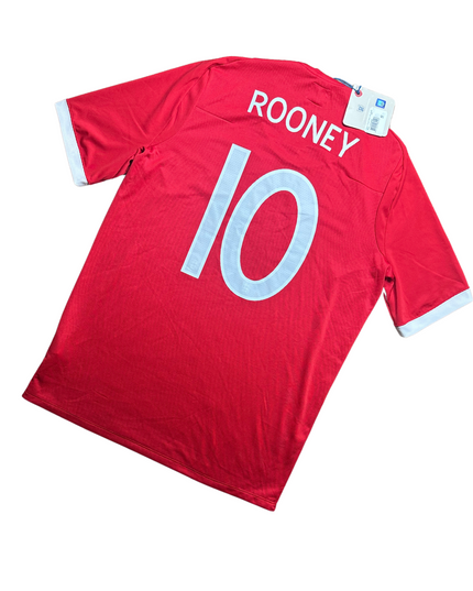 England 2010/2011 Home Football Shirt Rooney (10)