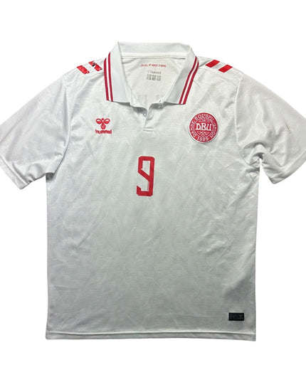 Denmark Football Shirt 2024/2025 Away Hojlund 9 (XL)