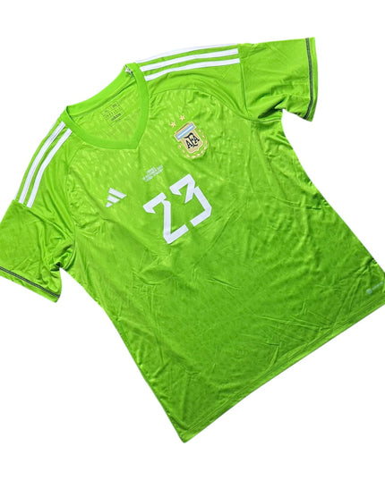 Argentina Football Shirt 2022/2023 Goalkeeping World Cup Final E.Martinez 23 (XL)