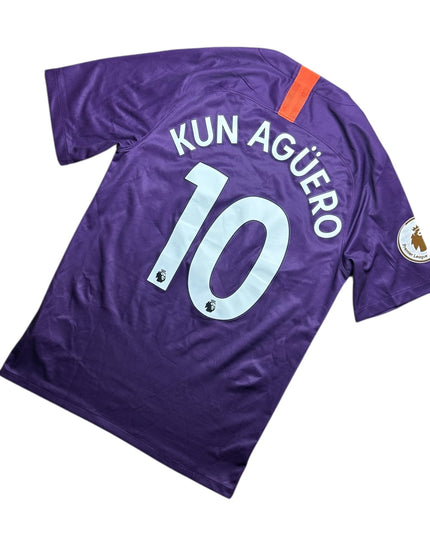 Manchester City Football Shirt 2017/2018 Third Kun Aguero 10 (S)
