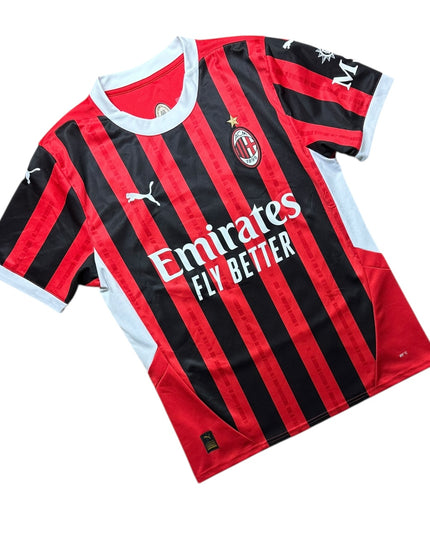 AC Milan Football Shirt Home 2024/2025 Rafa Leao 10 (M)