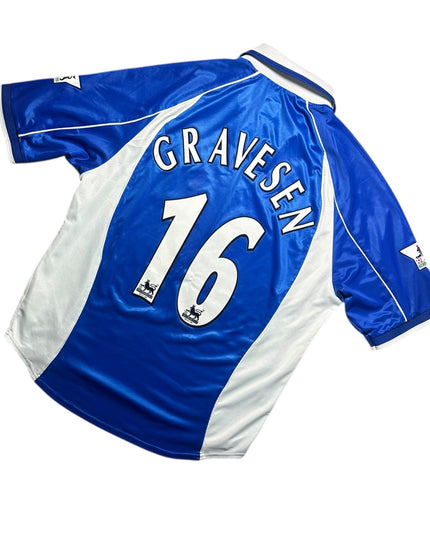 Everton Football Shirt 2001/2002 Home Gravesen 16 (XL)