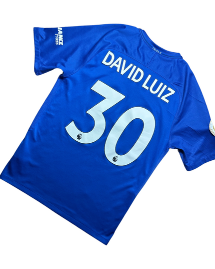 Chelsea FC 2017/2018 Home Football Shirt David Luiz (30)