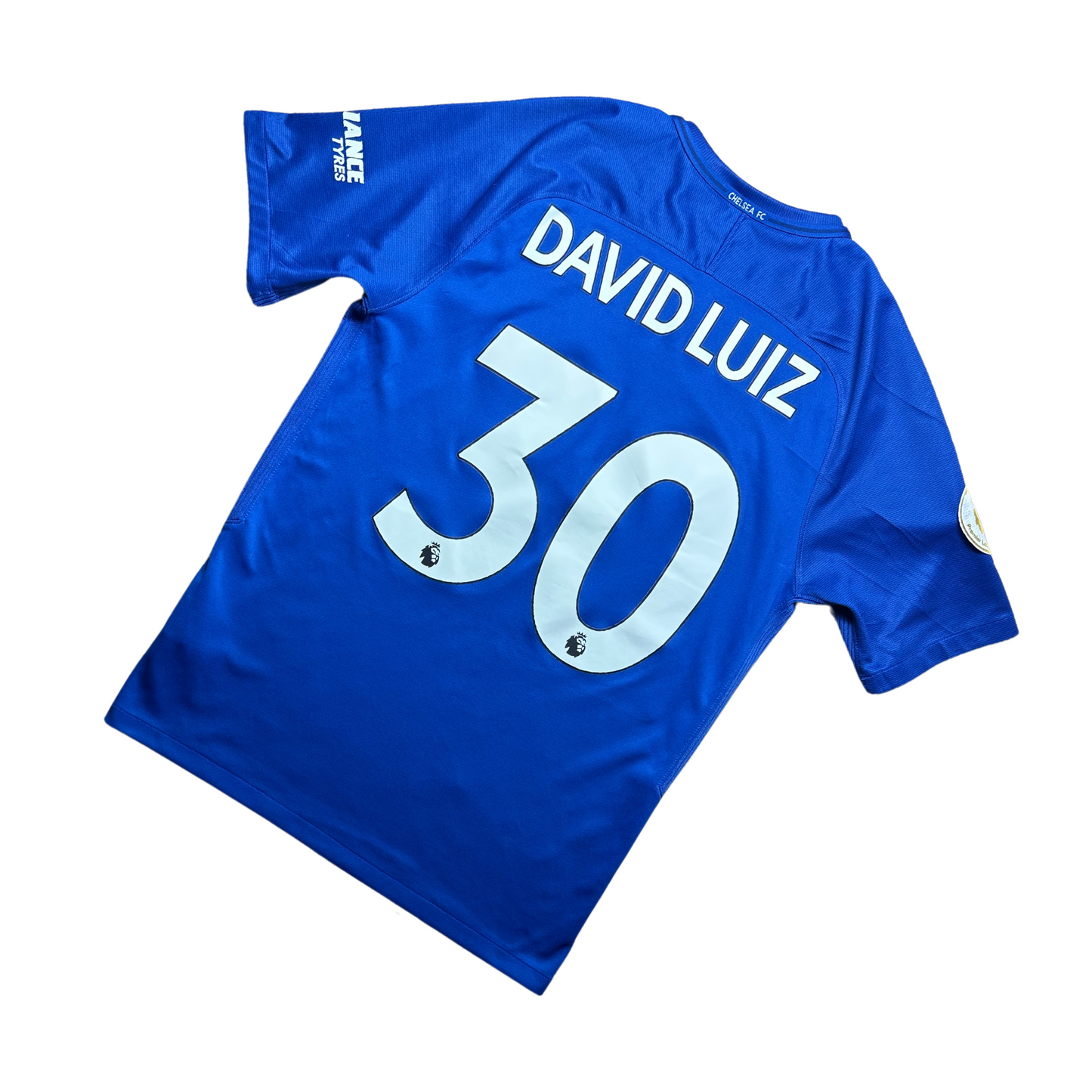 Chelsea FC 2017/2018 Home Football Shirt David Luiz (30)