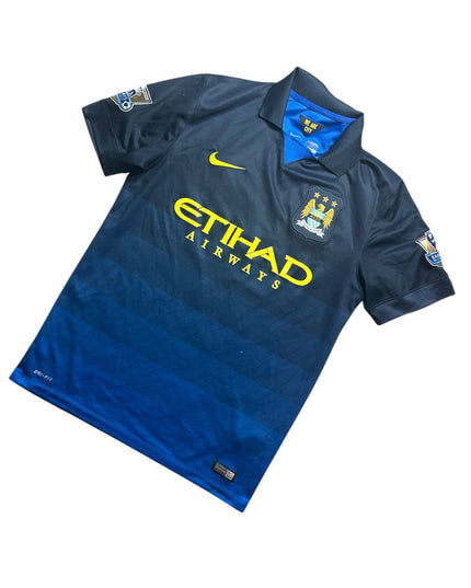 Manchester City Football Shirt Away 2014/2015 Kun Aguero 16 (M)