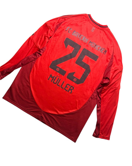 Bayern Munich Football Shirt 2024/2025 Away Muller 25 L/S (XL)
